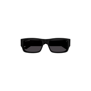 Balenciaga Rectangular Frame Sunglasses — Black