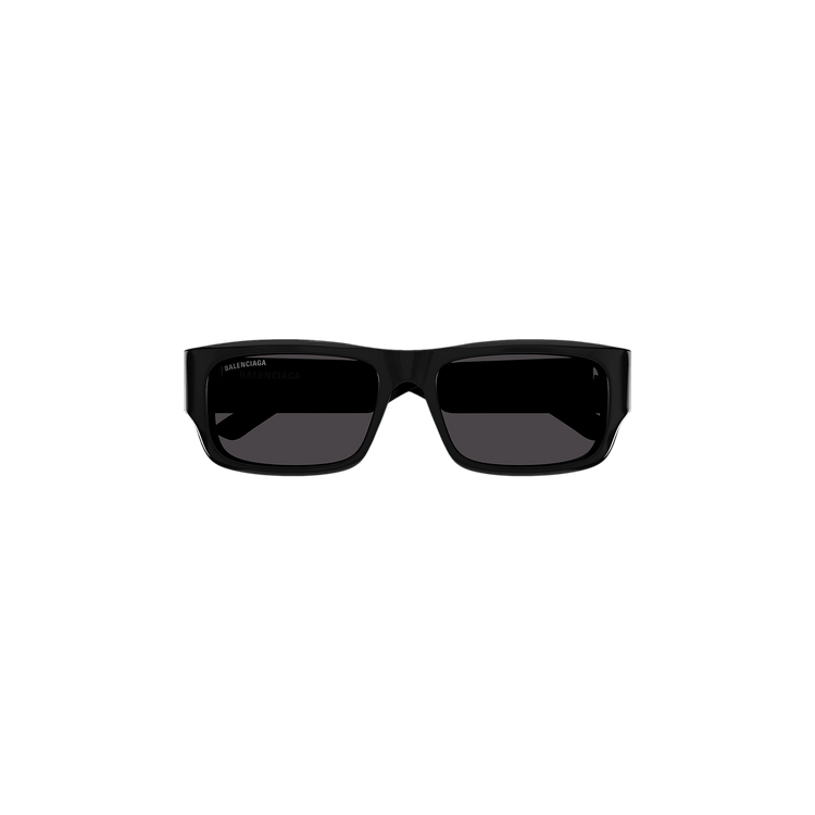 Balenciaga Rectangular Frame Sunglasses — Black