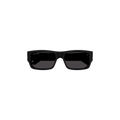 Balenciaga Rectangular Frame Sunglasses — Black