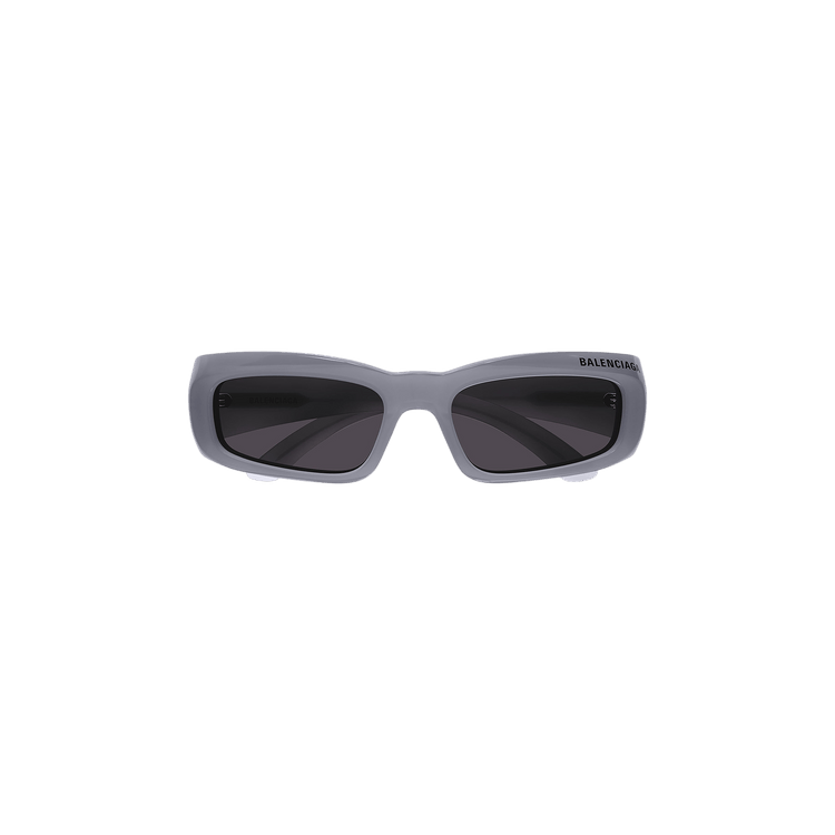 Balenciaga Rectangular Frame Sunglasses — Grey