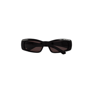 Balenciaga Rectangular Frame Sunglasses — Black