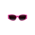 Balenciaga Oval Frame Sunglasses — Pink