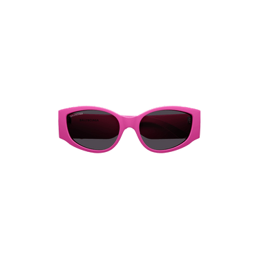 Balenciaga Oval Frame Sunglasses — Pink