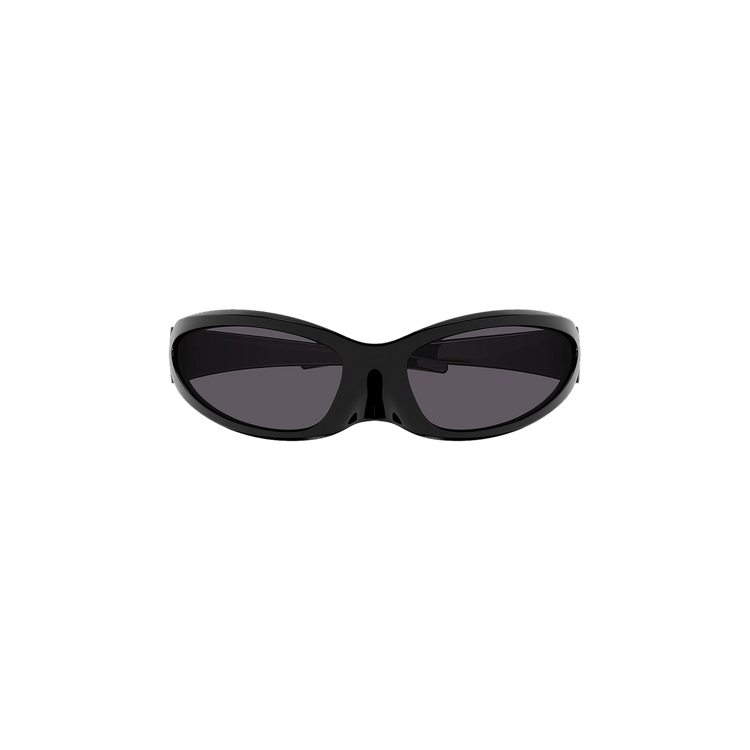 Balenciaga Cat Oval Frame Sunglasses — Black