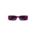 Balenciaga Rectangular Frame Sunglasses — Pink