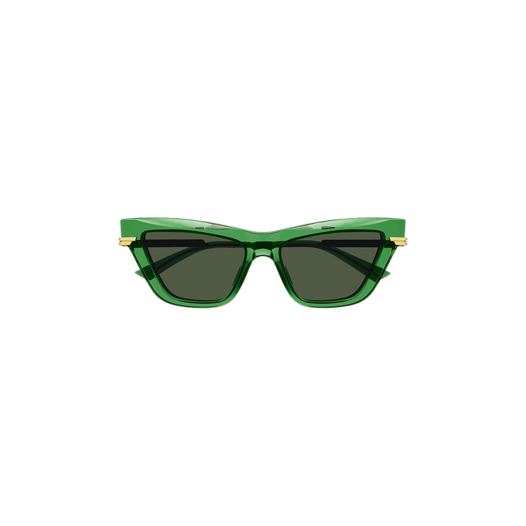 Bottega Veneta Cat Eye Frame Sunglasses — Green