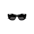 Bottega Veneta Cat Eye Frame Sunglasses — Black
