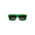 Bottega Veneta Square Frame Sunglasses — Green