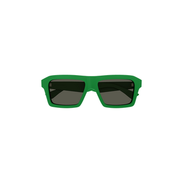 Bottega Veneta Square Frame Sunglasses — Green