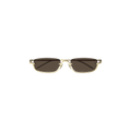 Gucci Rectangular Frame Sunglasses — Brown