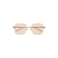 Gucci Square Frame Sunglasses — Gold