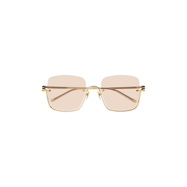 Gucci Square Frame Sunglasses — Gold