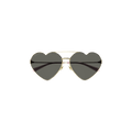Gucci Heart Frame Sunglasses — Gold