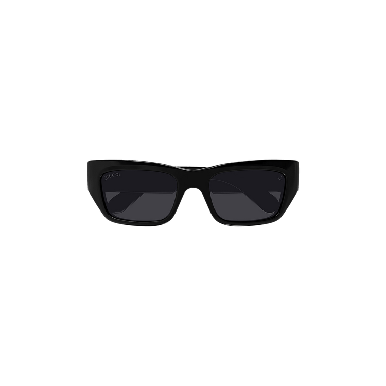 Gucci Rectangular Frame Sunglasses — Black