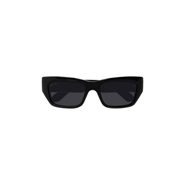 Gucci Rectangular Frame Sunglasses — Black