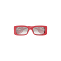 Gucci Rectangular Frame Sunglasses — Red