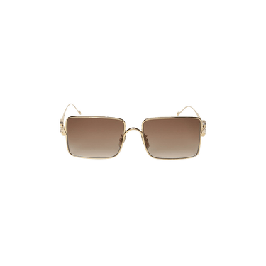 Loewe Anagram Metal Sunglasses — Gold