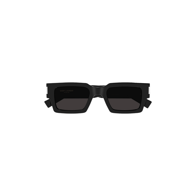 Saint Laurent Geometric Frame Sunglasses — Black