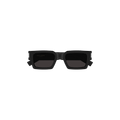 Saint Laurent Geometric Frame Sunglasses — Black