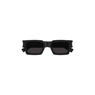 Saint Laurent Geometric Frame Sunglasses — Black