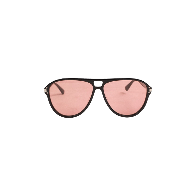 Amiri Aviator Logo Sunglasses — Black