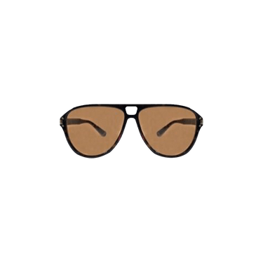 Amiri Aviator Logo Sunglasses — Brown