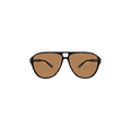 Amiri Aviator Logo Sunglasses — Brown