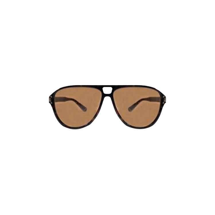 Amiri Aviator Logo Sunglasses — Brown