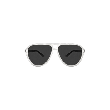 Amiri Aviator Logo Sunglasses — White