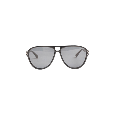 Amiri Aviator Logo Sunglasses — Black