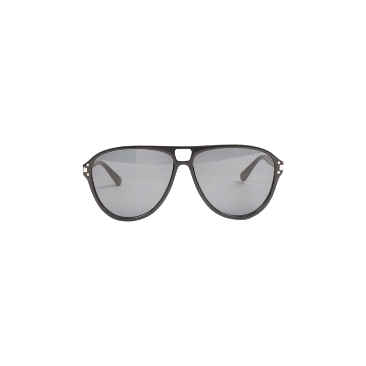 Amiri Aviator Logo Sunglasses — Black
