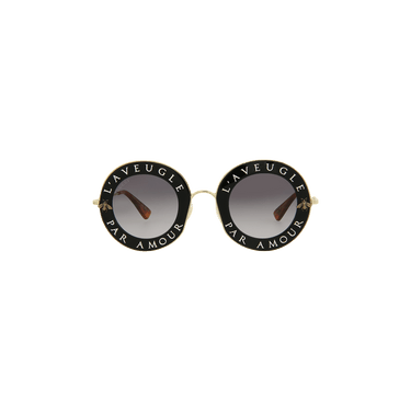 Gucci Round Sunglasses — Black