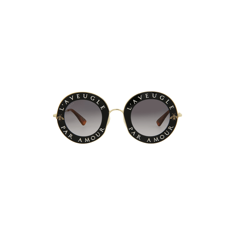 Gucci Round Sunglasses — Black