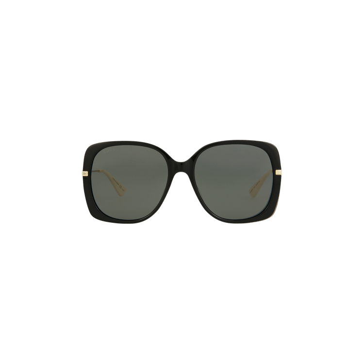 Gucci Square Frame Sunglasses — Black