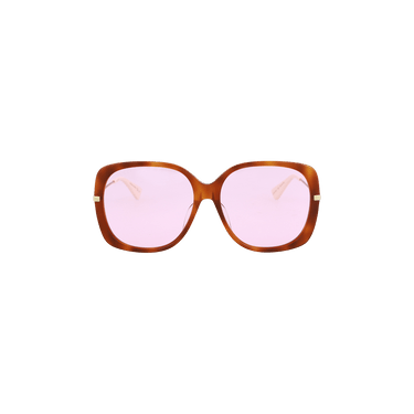 Gucci Square Frame Sunglasses — Pink
