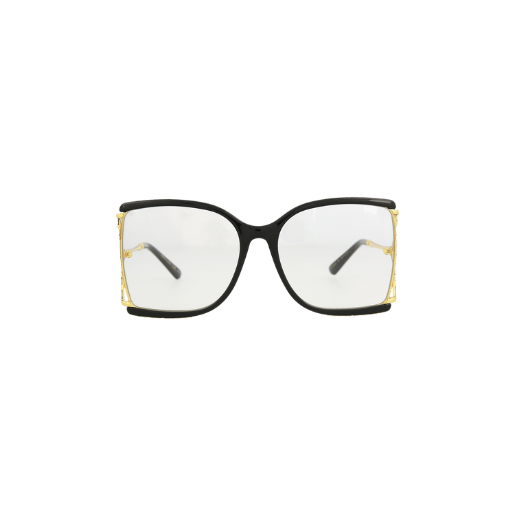Gucci Square Frame Sunglasses — Black