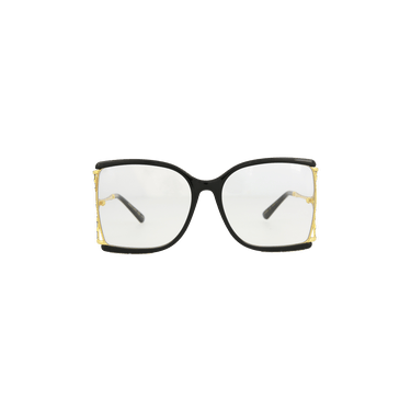 Gucci Square Frame Sunglasses — Black