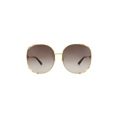 Gucci Round Sunglasses — Brown