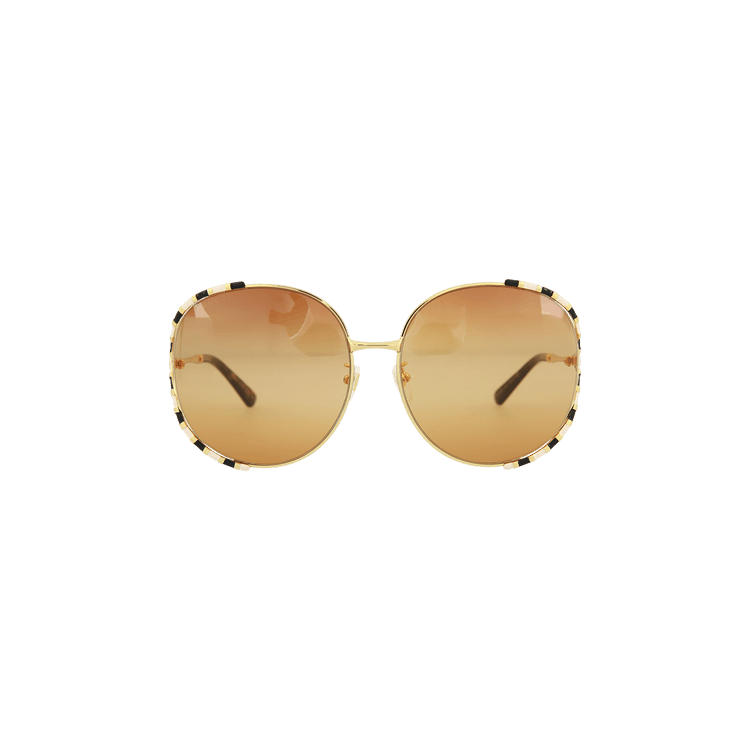 Gucci Round Sunglasses — Orange