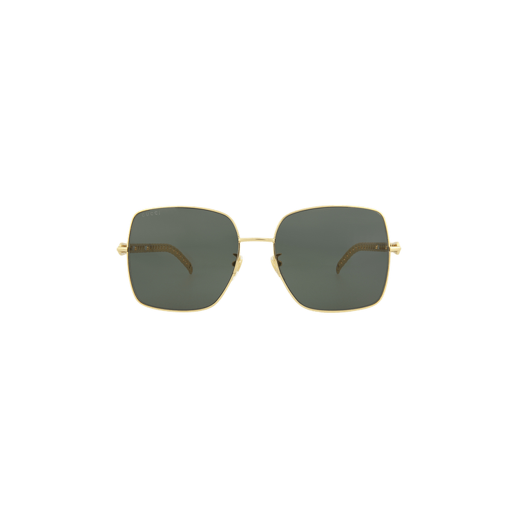 Gucci Square Frame Sunglasses — Grey