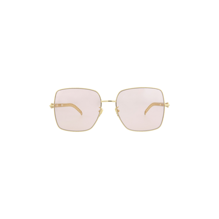 Gucci Square Frame Sunglasses — Pink