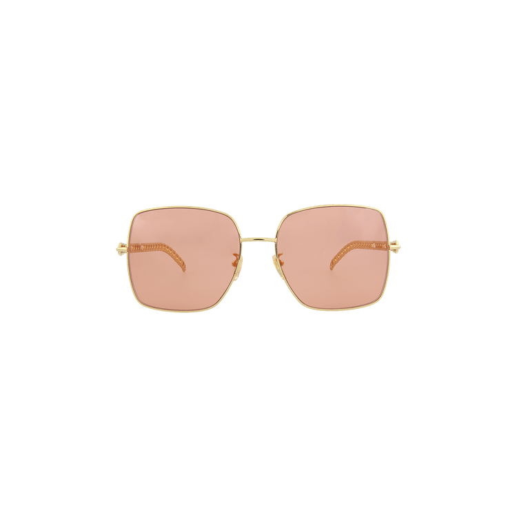 Gucci Square Frame Sunglasses — Orange