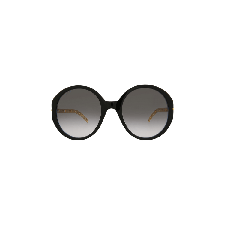 Gucci Round Frame Sunglasses — Black