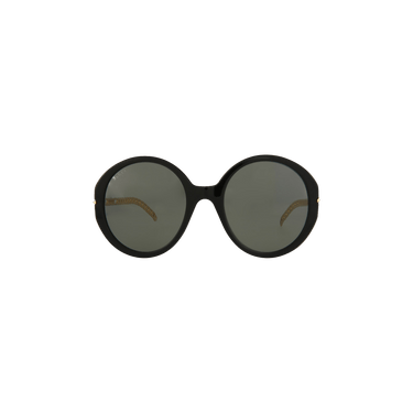 Gucci Round Frame Sunglasses — Black