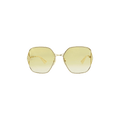 Gucci Geometric Frame Sunglasses — Yellow