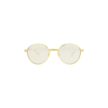 Gucci Round Frame Sunglasses — Yellow