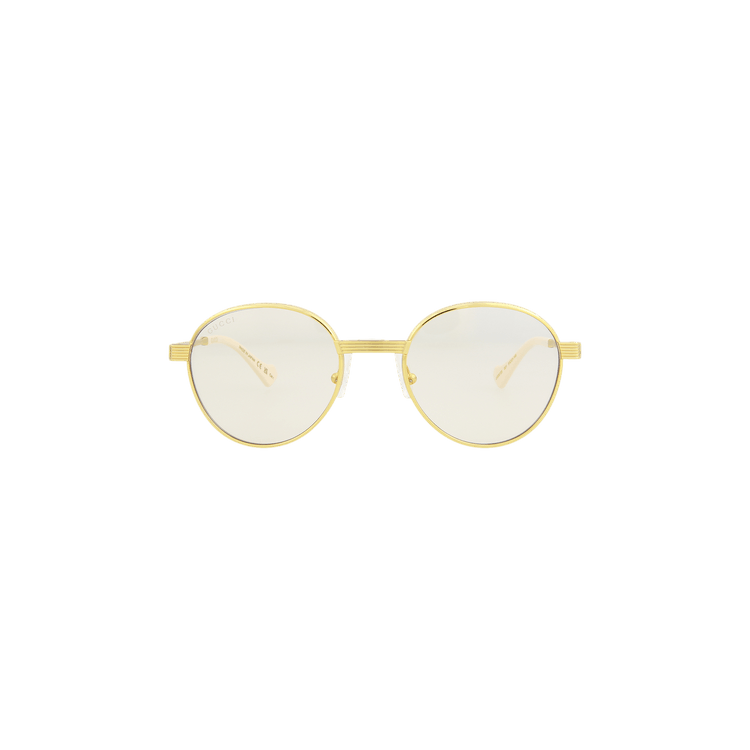Gucci Round Frame Sunglasses — Yellow