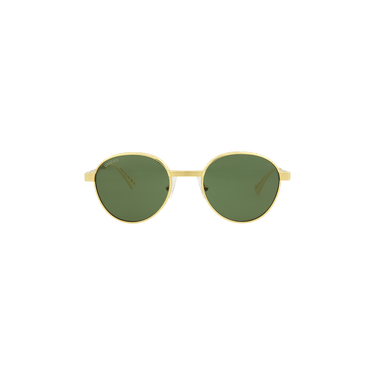 Gucci Round Frame Sunglasses — Green