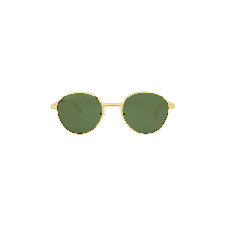 Gucci Round Frame Sunglasses — Green