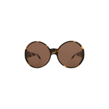 Gucci Round Frame Sunglasses — Brown